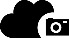 Cloud Camera Symbol Outline Svg Vector, Free Vectors File
